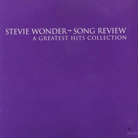 Stevie Wonder A Greatest Hits Collection Song Review Compilation