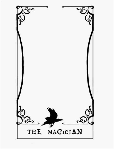 Tarot Blank Card Template Tarot Card Template Png Transparent Png