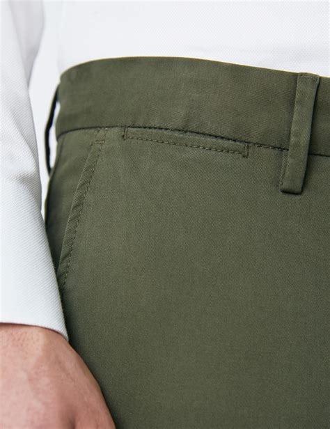 Organic Cotton Men S Chinos In Forest Green Hawes And Curtis Usa