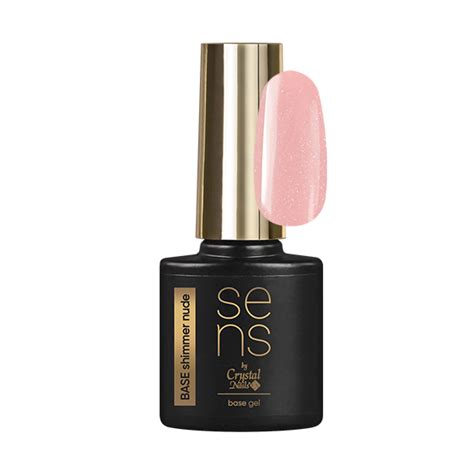 Crystal Nails Sens Base Gel Shimmer Nude Nailissima