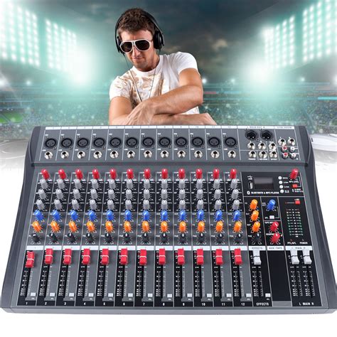 Channel Pro Usb Bluetooth Live Studio Audio Mixer Power Mixing