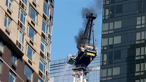 Before Nyc Crane Collapse Worker Frantically Tried To Put Out Flames