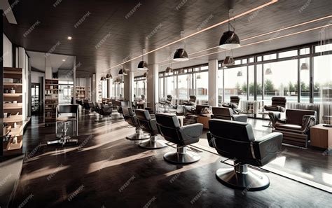 Premium AI Image | interior of modern hair salon Ai generative