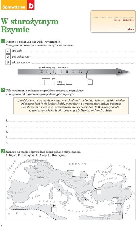 Pierwsze Cywilizacje Sprawdzian Zaznacz Na Mapie Podane Miejsca