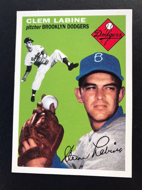 1995 TOPPS ARCHIVES BROOKLYN DODGERS 121 CLEM LABINE CARD 73 OF