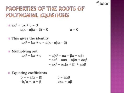 Roots Of Quadratic Equation Formula Alpha Beta Tessshebaylo