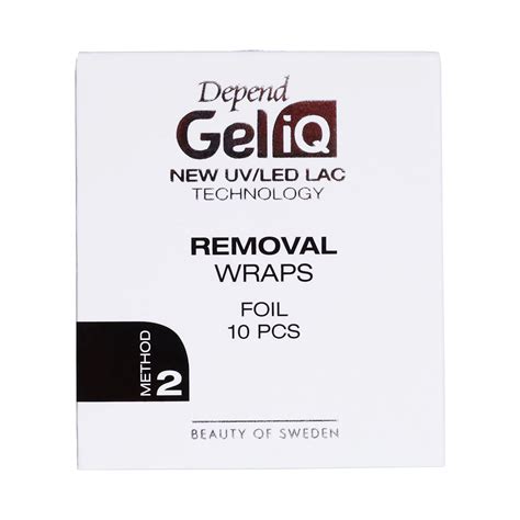 GEL IQ REMOVAL WRAPS FOIL 10 PCS - Depend Cosmetic