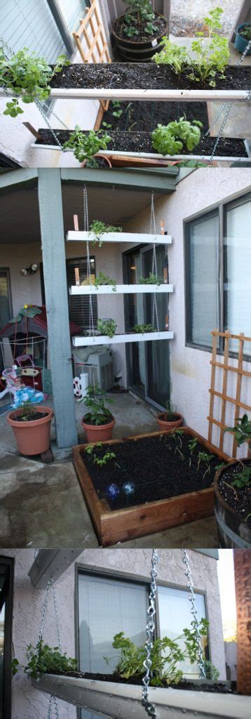 Best Diy Vertical Rain Gutter Garden Ideas For Small Spaces