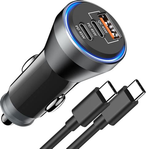 Zigarettenanzünder USB C Kfz Ladegerät 66W USB Auto Adapter