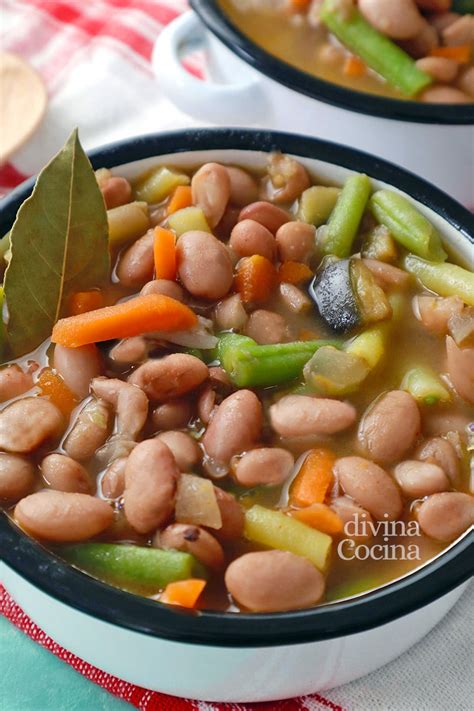 Alubias Pintas A La Jardinera Receta De Divina Cocina