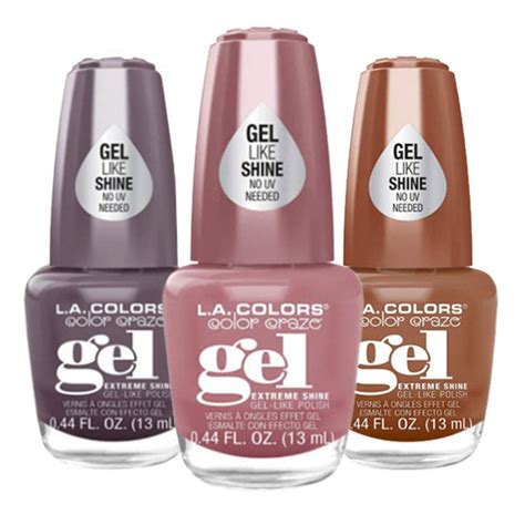 LA Colors Extreme Shine Nude Gel Like Nail Polish 0 44oz