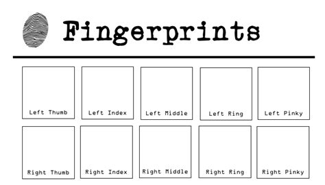 Printable Fingerprint Card | TUTORE.ORG - Master of Documents