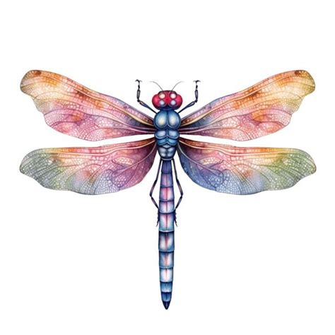 Dragonfly Watercolor Clipart Clip Art 4 PNG Transparent - Etsy