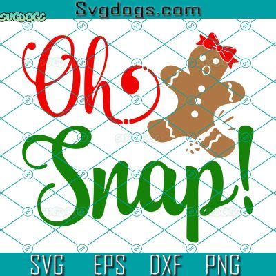 Gingerbread Oh Snap Svg Christmas Gingerbread Svg Broken Gingerbread