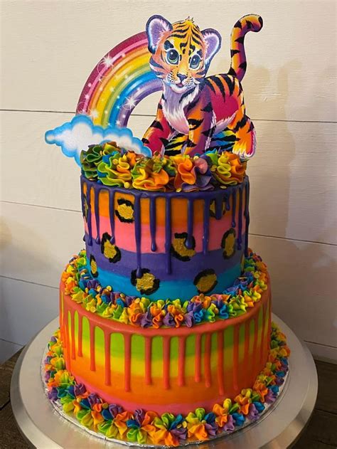 Lisa Frank Inspired Cake Crazy Birthday Cakes Birthday Cake Toppers