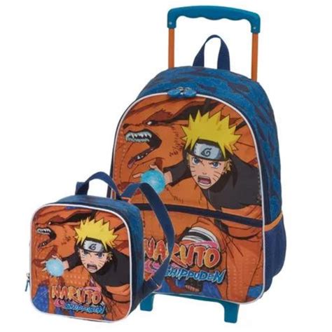 Kit Mochila Rodinha G Lancheira Naruto Shippuden Kurama Shopee Brasil