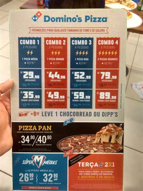 Menu Em Dominos Pizza Pizzaria Salvador Rua Alexandre Herculano