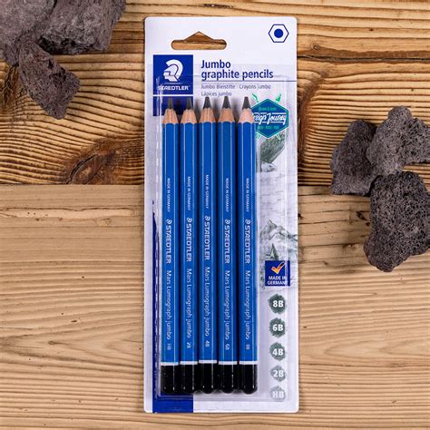 Buy Staedtler Mars Lumograph Jumbo Pencils Asst Card Of 5 At Mighty