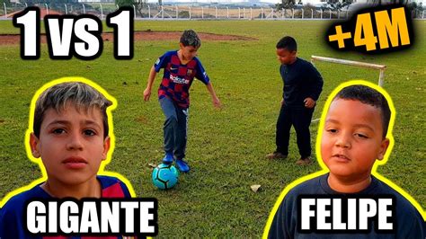 FELIPE TOYS CHAMOU GIGANTE PRA UMA REVANCHE NO 1 VS 1 Futebol