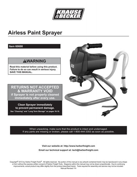 Airless Paint Sprayer - Harbor Freight Tools