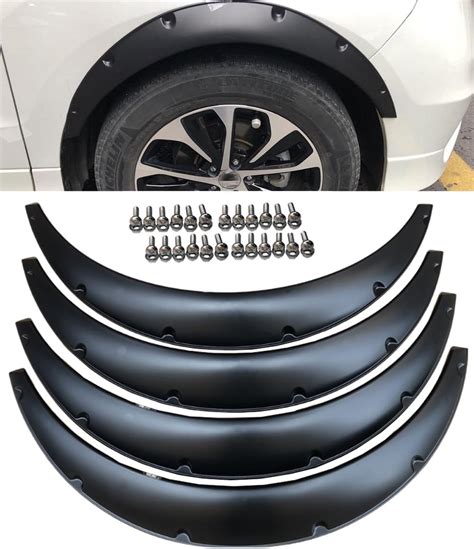 Pcs Mm Universal Flexible Car Fender Flares Extra Wide Body