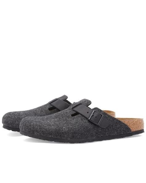 Birkenstock Boston Clog in Gray | Lyst