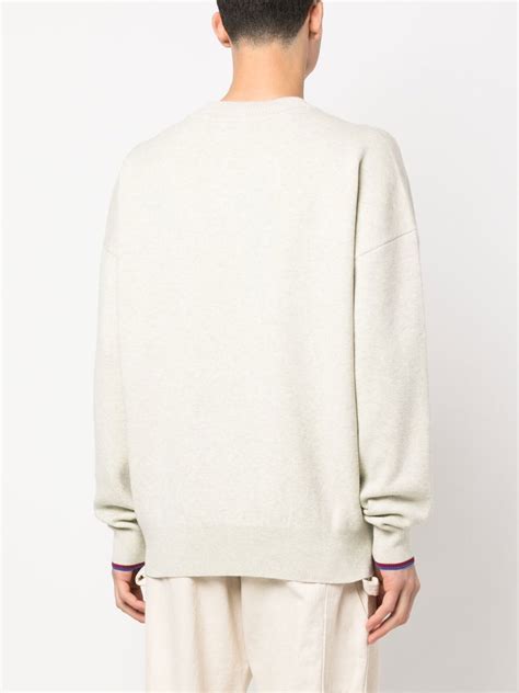 MARANT Intarsia Knit Logo Jumper Farfetch