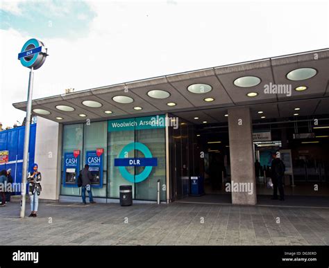 Woolwich Arsenal DLR Station, Woolwich, London, England, United Kingdom Stock Photo - Alamy