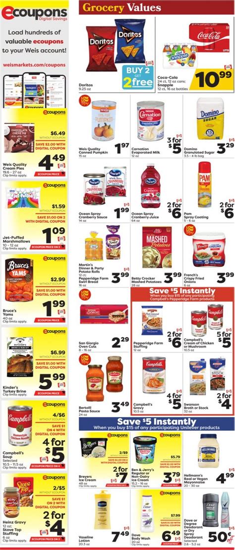 Weis Markets Weekly Ad Nov 16 Nov 23 2023