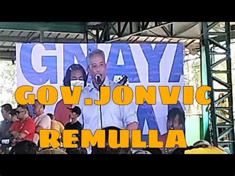 GOVERNOR JONVIC REMULLA YouTube