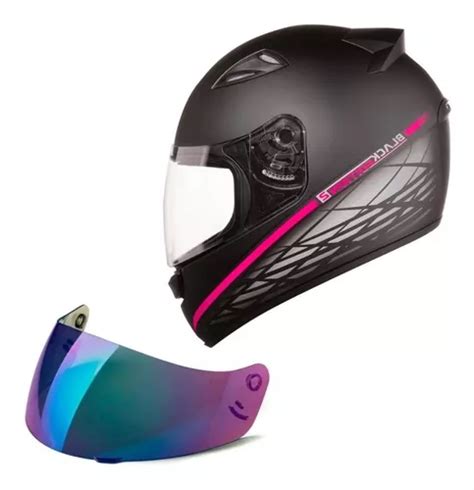 Capacete Feminino Ebf Spark Flash Tifany Viseira Camaleão Frete grátis