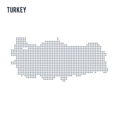 Pixel Map Of Turkey Stock Vector Tshooter