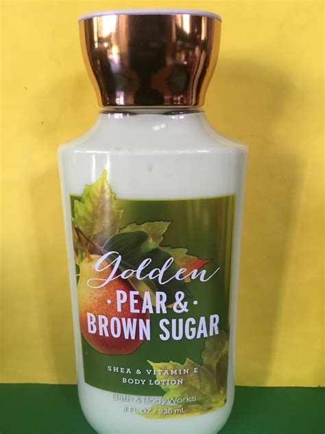 Bath And Body Works Golden Pear And Brown Sugar Body Lotion Full Size