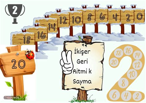 İkişer Geri Ritmik Sayma Eduhol Ders Videoları İzle Online Test Çöz