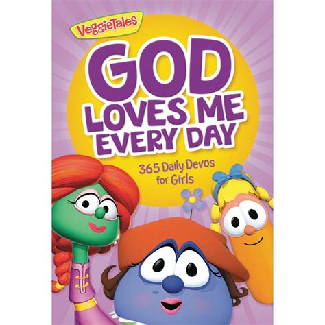 Veggietales God Loves Me Every Day 365 Daily Devos For Girls Paperback