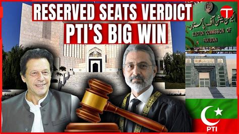 Supreme Court S Verdict On Reserved Seats Case PTI And Imran Khan S