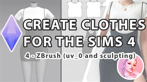 How To Create Cc Clothes For The Sims 4 Tutorial 4 Zbrush Uv 0