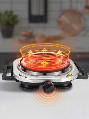 Amazon Artilife Mini Hot Plate Small Hot Plate Electric Mini Hot Plate Cast Iron Electric