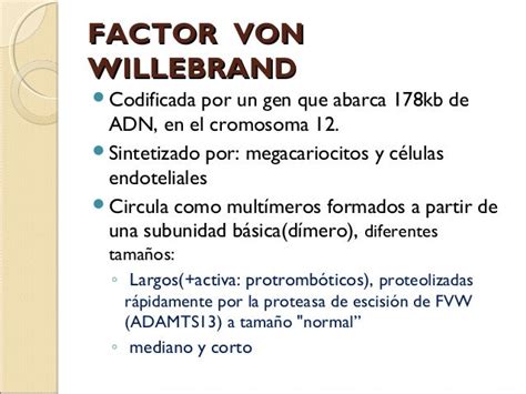 Enfermedad De Von Willebrand