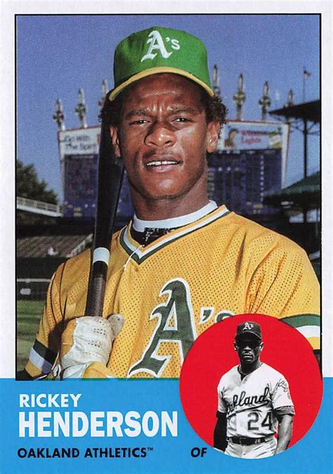 2022 Topps Archives 63 Rickey Henderson Trading Card Database