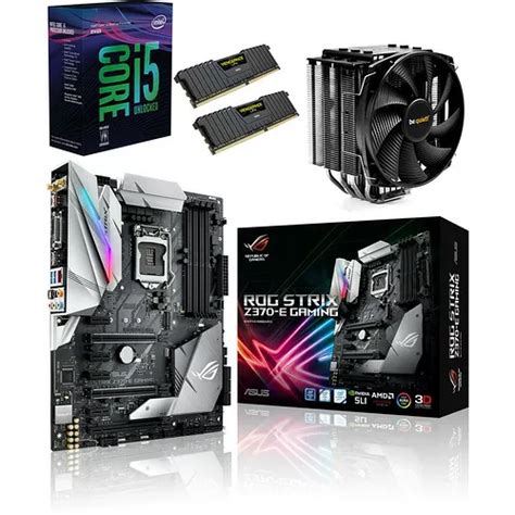 Kit d évo Core i5 8600K Asus STRIX Z370E GAMING Dark Rock 3 16 Go