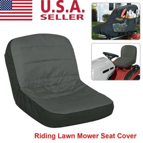 Universal Lawn Mower Tractor Seat Cover Padded Comfort Pad Protector