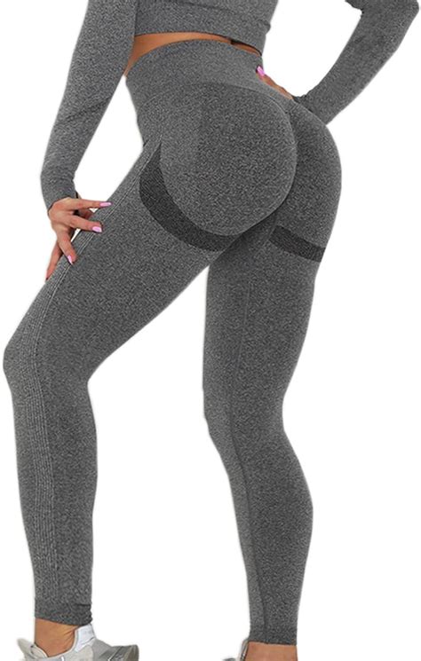 Merlvida Scrunch Butt Sport Leggings Damen High Waist Seamless Push Up