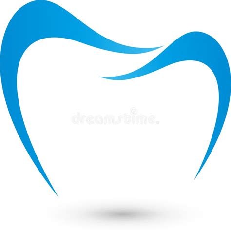 Tooth In Blue Laugh Tooth Dentist Logo Stock Vector Illustration