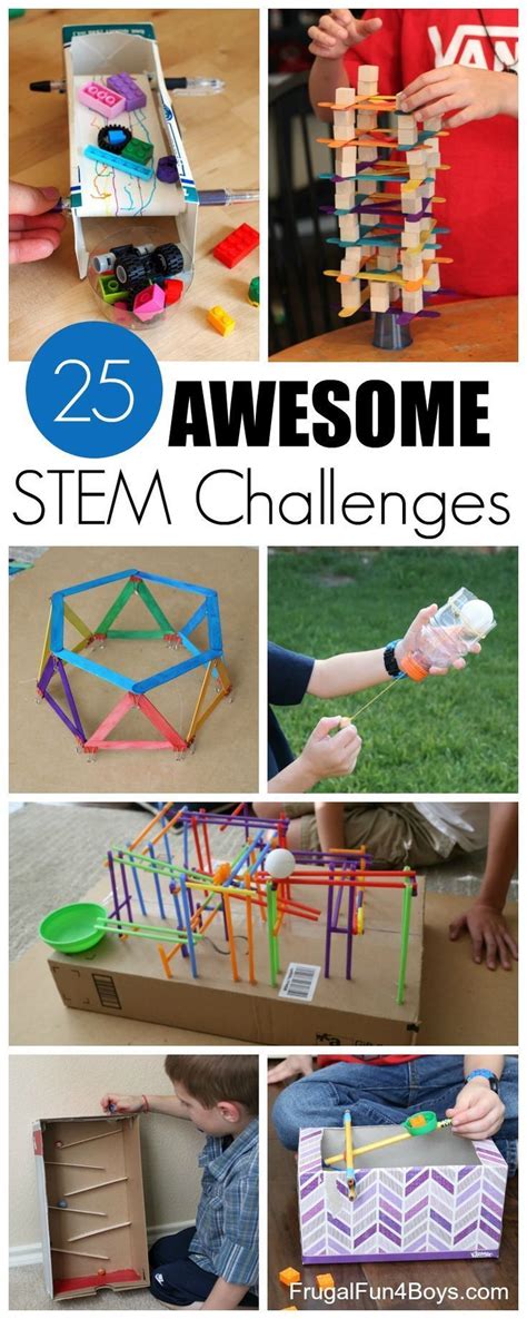 30 Awesome Stem Challenges For Kids With Inexpensive Or Recycled