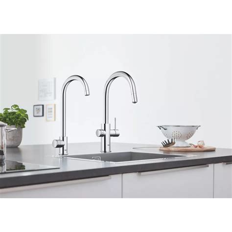 Grohe Blue Home bateria kuchenna filtruje chłodzi i gazuje wodę w w