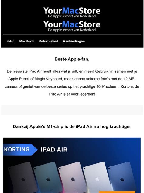 YourMacStore Hi Apple Fan Heb Jij De Razendsnelle IPad Air Met M1