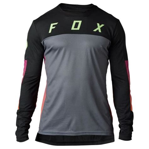 Fox Mens Defend Cekt Long Sleeve Jersey Black Sportpursuit