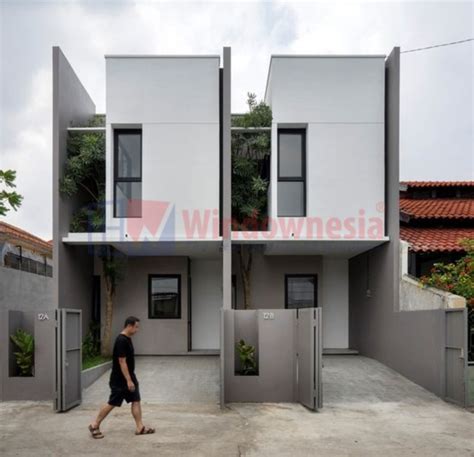 Tren Desain Rumah Industrial Dengan Jendela Aluminium Untuk Eksterior