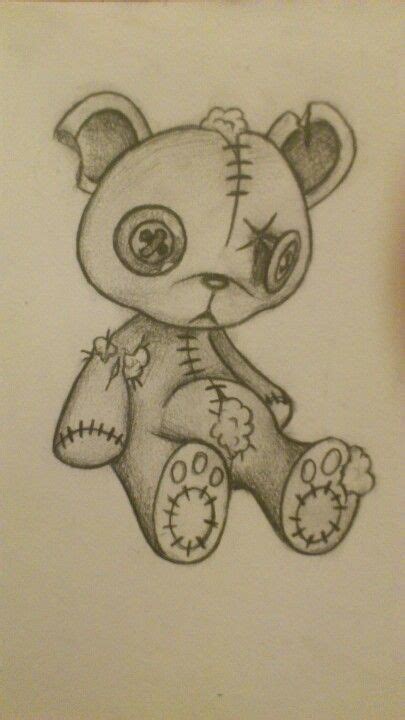 Creepy Teddy Bear Drawing at GetDrawings | Free download